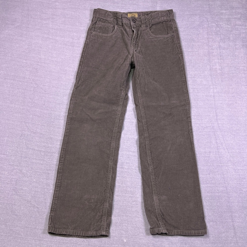 Old‎ Navy Straight Regular Mid Rise Corduroy Pants Kids 12 Light Brown Cotton